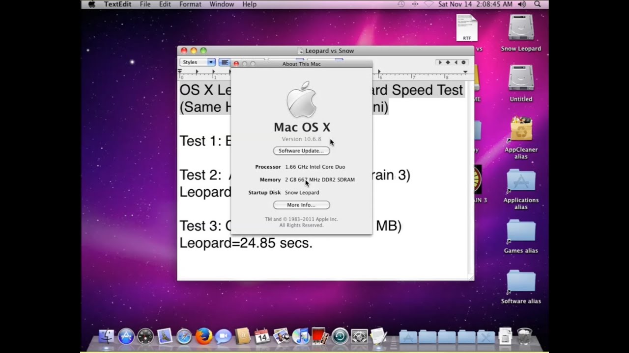 2009 macbook os x 10.6 8